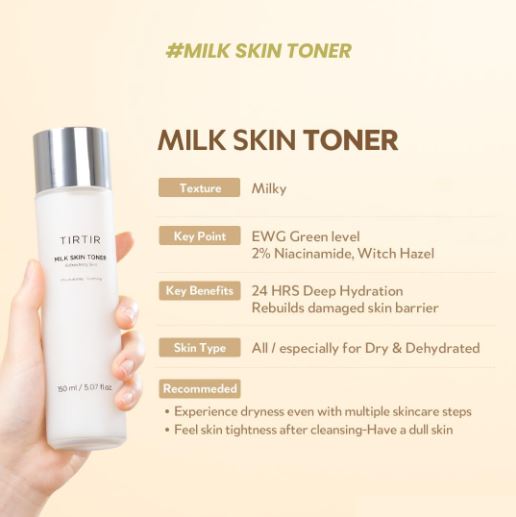 TIRTIR Milk Skin Toner Light - 150ML
